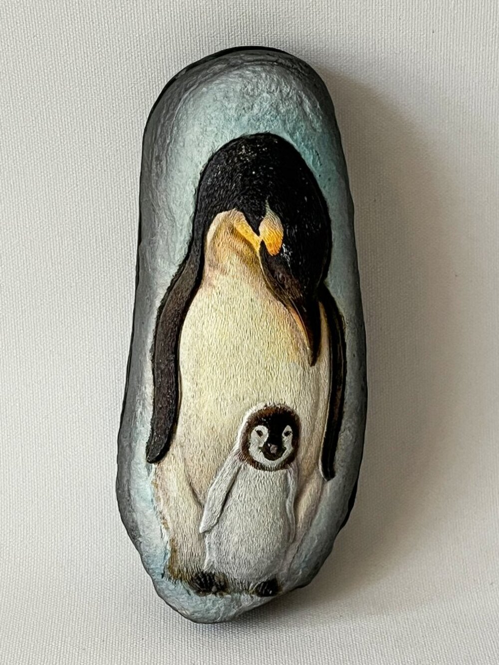Vintage Emperor Penguin Hand Crafted Covered Box Trinket Nature’s Canvas